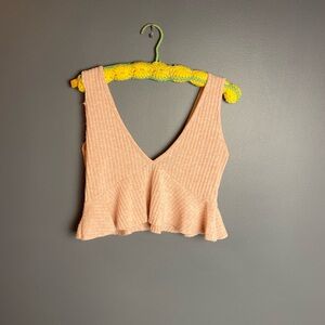 790. Forever 21 Sexy Plunging V Neck Sleeveless Crop Top